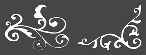 1- 3x8 inch Custom Cut Stencil, (PI-44) Border Design - Picture 1 of 1