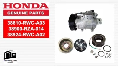 HONDA OEM ACURA ILX RDX 2.3L 2.4L 07-14 CR-V A/C Compressor w/ Clutch From Japan - Image 1 of 4