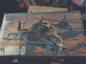 Hasegawa MIL Mi-24 Hind-D  # K020  1400    1/72 CONTENTS SEALED box opened - Picture 1 of 12