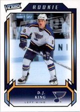 2006-07 UPPER DECK VICTORY #296 D.J. KING RC ST. LOUIS BLUES
