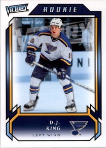 2006-07 UPPER DECK VICTORY #296 D.J. KING RC ST. LOUIS BLUES