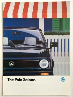 Volkswagen VW Polo Saloon Car Sales Brochure 1987 on - Image 1 of 4