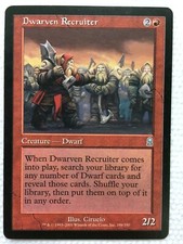 MTG 1x Dwarven Recruiter Odyssey Legacy Magic the Gathering Card x1 LP