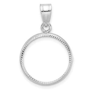 2008 $5 1/10 oz American Buffalo Prong Set Plain D/C Coin Bezel in 14k Gold - Picture 1 of 6
