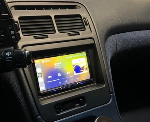 LHD Double-Din Radio Bezel Face-Plate for Z32 300zx, Bezel-ONLY - Picture 1 of 4