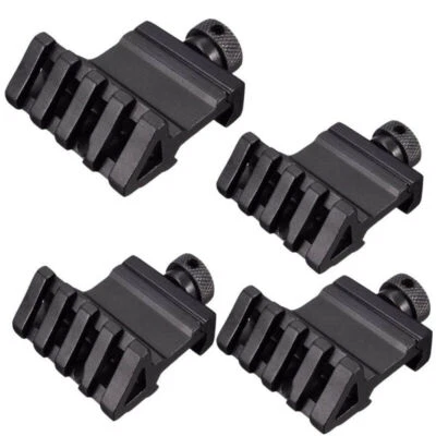 1/2/4pcs 45 Degree Angle Tactical Offset 20mm   Picatinny Rail Mount 4-Slot - Image 1 of 4