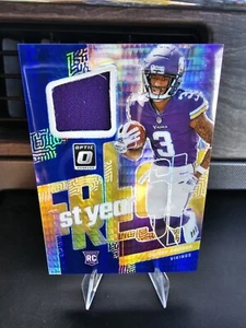 2023 Donruss Optic Jordan Addison First Year Fresh Prizm Rookie RC Patch Vikings - Bild 1 von 2
