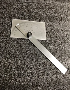 Brown And Sharpe Rectangular Head Machinist Protractor - Picture 1 of 4