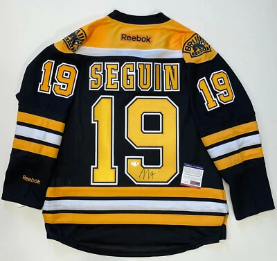 TYLER SEGUIN SIGNED 2011 BOSTON BRUINS RBK STANLEY CUP JERSEY PSA/DNA COA U27752 - Image 1 of 4