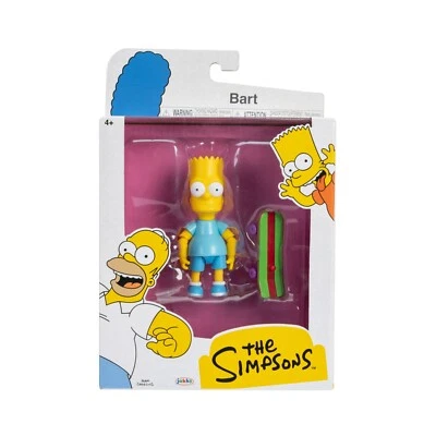 Camisa Bart Azul - Figura Articulada 5" Los Simpson Onda 4 por Jakks Pacific Foto 1 de 4