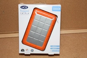 500GB LaCie Rugged U3&FW8 7200RPM External Hard Drive - Picture 1 of 6
