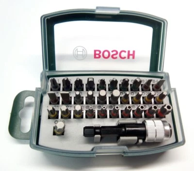 Bosch 32-tlg Schrauberbit-Set Sortiment mit Farbcodierung in Box Bitset Bits Bit - Bild 1 von 2