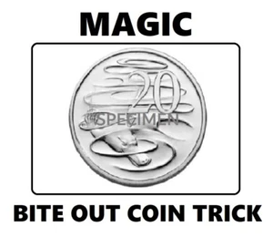 MAGIC TRICK BITE OUT 20C COIN - AUS. VERSION - Picture 1 of 1