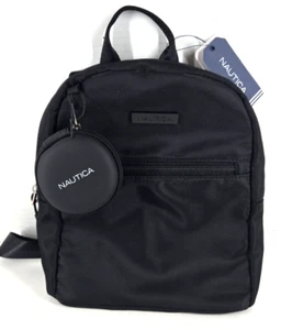 Nautica Rucksack und Reißverschlusstasche schwarz NEU mit Etikett - Bild 1 von 4