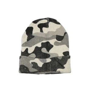Mütze Beanie Camouflage Urban Grau Weiß Winter Outdoor Army Tarnmuster Unisex - Bild 1 von 5
