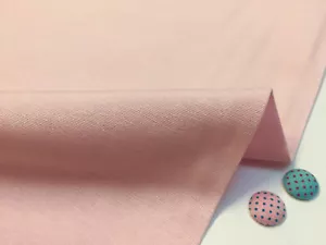 Cortinas de tela otomana lisa tapicería material de lona de algodón 55"" rosa bebé - Imagen 1 de 2