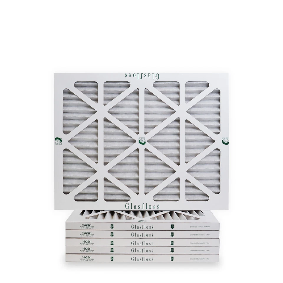16x20x1 Air Filter ZL Series MERV 10 (Case of 6) AC Furnace Filters by Glasfloss - Image 1 of 1