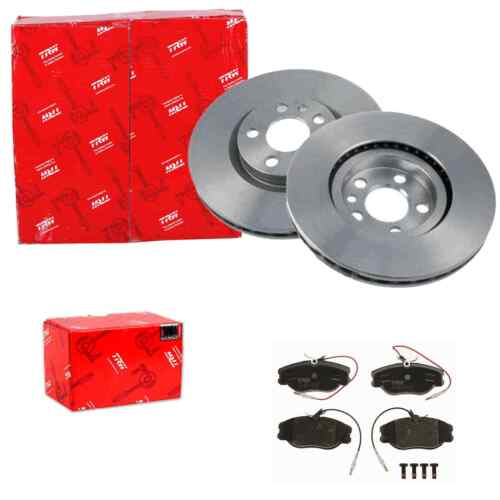 TRW BRAKE DISCS 281 mm + FRONT COVERINGS suitable for EVASION JUMPY SCUDO 806 EXPERT