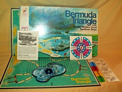 BERMUDA TRIANGLE GAME MILTON BRADLEY 4603 COMPLETE 1976 MYSTERY CLOUD SHIPS* - Image 1 of 4