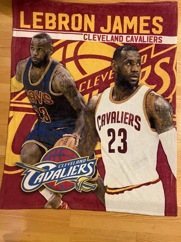 Lebron James #23 Throw Blanket 60”x48” Cleveland Cavaliers Cover