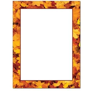 Pile of Leaves Letterhead Laser & Inkjet Printer Paper 100 Sheets - Picture 1 of 1