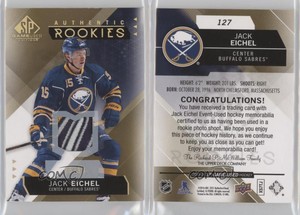 2015-16 SP Game-Used Spectrum Gold Prime Jersey /99 Jack Eichel #127 Rookie RC