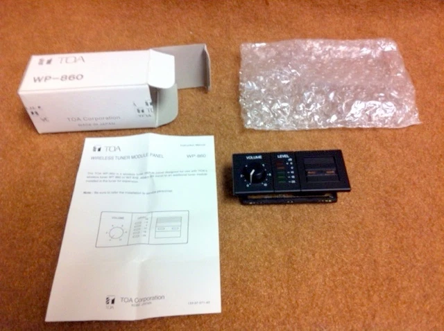 Panel sintonizador NOS TOA WP860 para receptor inalámbrico WT870 Foto 1 de 1