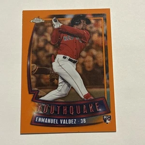 Emmanuel Valdez 2023 Topps Chrome Youthquake Orange Refractor Rookie /25 - Picture 1 of 2