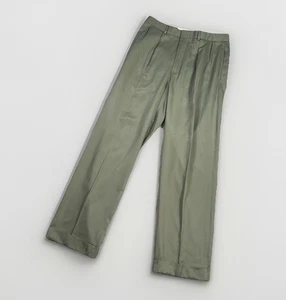 Polo Ralph Lauren Hose Herren 32 x 30 khaki beige gerades Bein Bündchen Anzughose - Bild 1 von 10