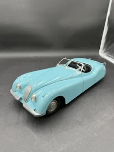 VINTAGE DOEPKE JAGUAR (MODEL TOYS OHIO) Baby Blue Jaguar Metall Spielzeugauto 17 Zoll - Bild 1 von 16