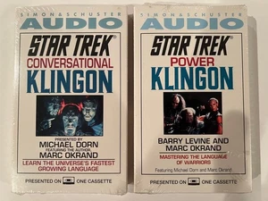 STAR TREK Conversational & Power Klingon By Marc Okrand 2 Cassettes - NEW IN BOX - Picture 1 of 5