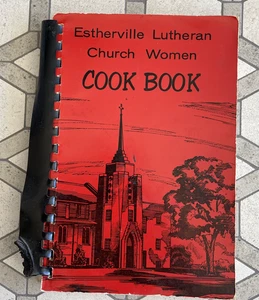 1971 Esterville Lutheran Church Women Cookbook Iowa Community Recipes - Foto 1 di 8