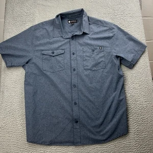 Alaskan Hardgear Duluth Untucked Short Sleeve Blue Button Up Size XL Standard - Bild 1 von 6