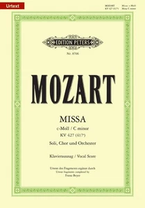 Mozart Mass in C minor K427 Vocal Score EP8706 For Sstb Soli Choir and Orches... - Picture 1 of 1