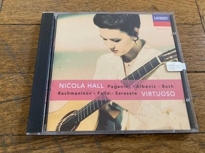 Nicola Hall: Virtuoso Guitar Transcriptions (CD, 1991) Paganini / Albeniz / Bach Foto 1 de 3