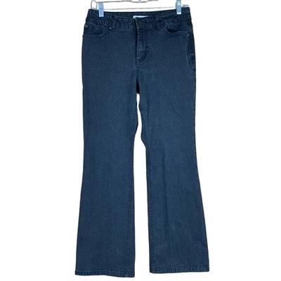 Chicos Womens Jeans Black Platinum Flared Embroidered Stretch 0.5 Short (SP) - Image 1 of 4