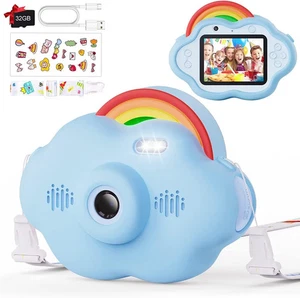 Digitalkamera mit 2,4-Zoll-Bildschirm, installierte 32-GB-Karte Kinderkamera Mul - Bild 1 von 7