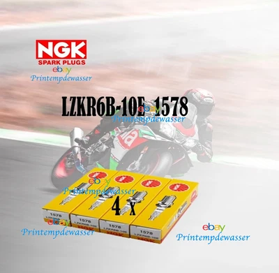 4 X Candela NGK LZKR6B-10E 1578 per Hyundai i20 i30 ix20 Kia Cerato RioII - Image 1 of 4