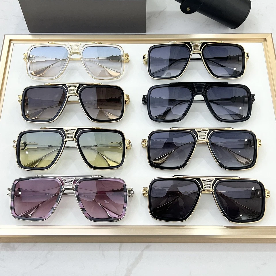 DTS461 Metallic Retro Square Trendy DITA Sunglasses for Men and Women - Image 1 of 4