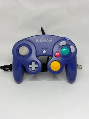 Nintendo Official GameCube Controller Indigo DOL-003 GC - Image 1 of 4