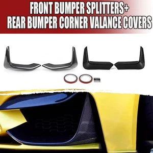 Fits BMW F80 M3 F82 83 M4 2020 Front+Rear Bumper Splitter Lip Wind Spoiler Kit - Imagen 1 de 14