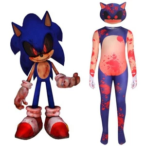 Blut Hedgehog Exe Creepypasta Jungen Kinder Halloween Karneval Kostüme Kleidungㅂ - Picture 1 of 11