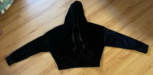 Dee Elly Hoodie schwarz Samt Gr. M - Bild 1 von 9