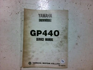 MOTO DE NIEVE YAMAHA GP440 8A1-28197-10 MANUAL DE SERVICIO M395 - Imagen 1 de 3