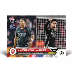 Topps NOW UCL 2024/25 - Card 114 - Ethan Nwaneri & Miles Lewis-Skelly - Arsenal - Bild 1 von 2