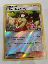 Sun and Moon Team Up Erika's Hospitality Reverse Holo 140/181 Mint Condition