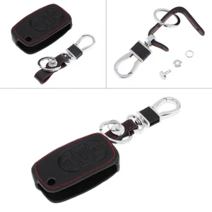 Leather Car Key Fob Case Cover Gift Fit For Audi A3 A4 A6 A8 A8 Quattro TT RS4 - Picture 1 of 8