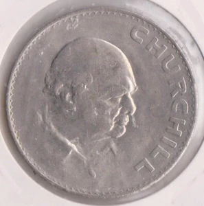 (H222-4) 1965 GB Churchill crown coin (D) - Foto 1 di 1