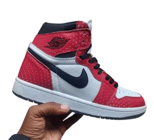 Air Jordan 1 Retro High x Marvel Origin Story Size 7 Men's Red White Sneakers - Picture 1 of 12