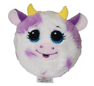 Ty Beanie Bouncers - DAISY the Cow 3-4" NEW Bouncy Ball Plush Stuffed Toy - Picture 1 of 7
